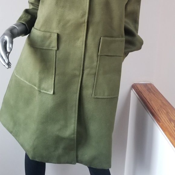 Khaki Green Coat - Picture 5 of 9